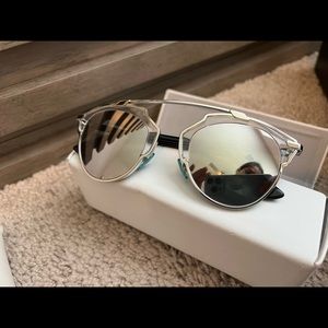 Dior silver sunglasses